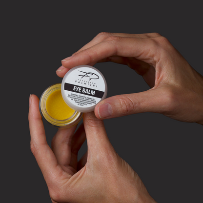  Francesco Palmieri Revitalizing Eye Balm with Tamanu and Sea Buckthorn oils for deep hydration and brightening.