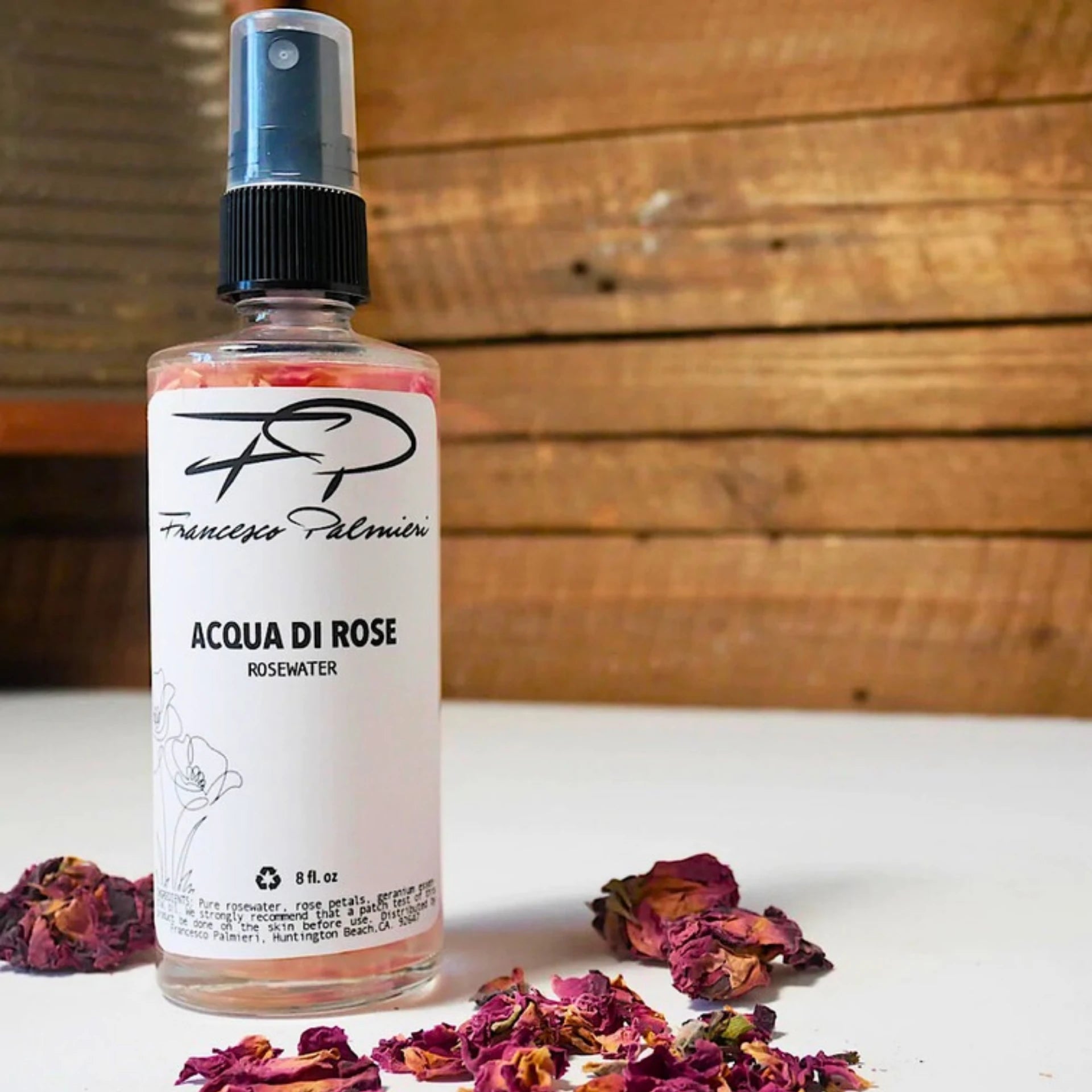 Hydrating rose water toner infused with geranium essential oil