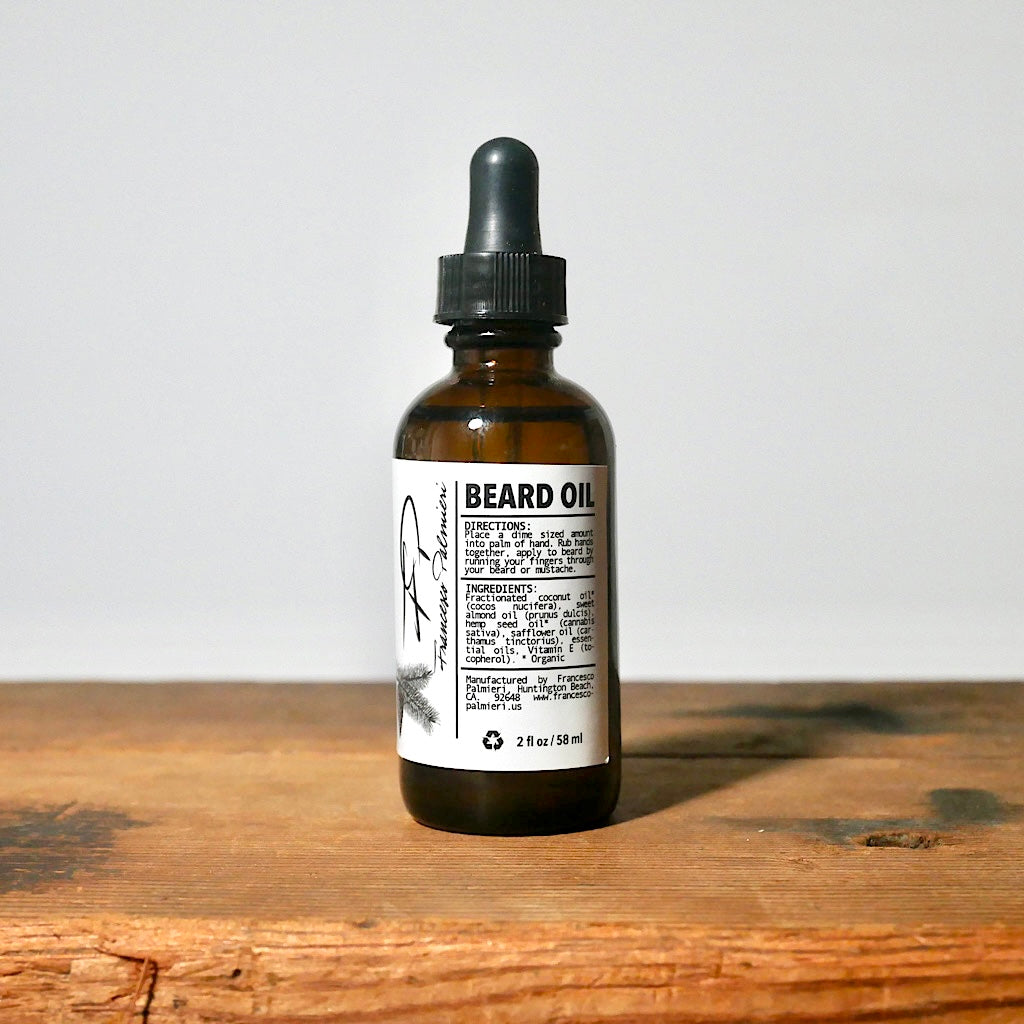 Close-up of Beard Oil Application – Softens and Conditions for Healthy Beard Growth